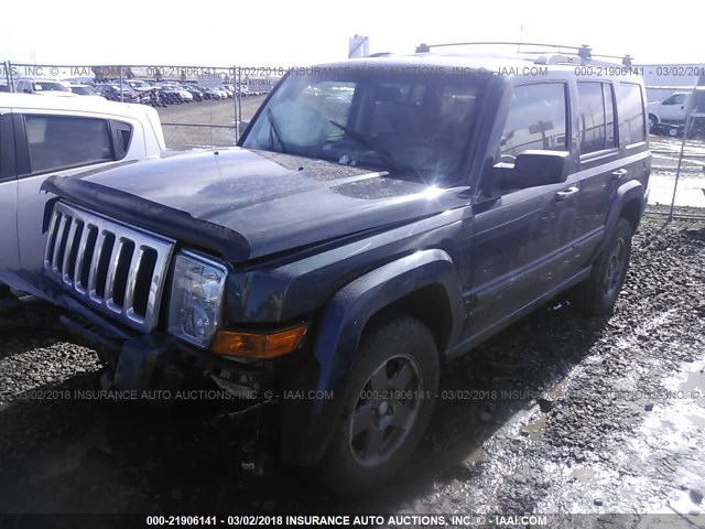 1J8HG48K67C636869 - 2007 JEEP COMMANDER Dark Blue photo 2