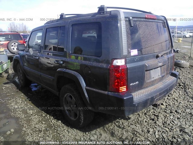 1J8HG48K67C636869 - 2007 JEEP COMMANDER Dark Blue photo 3