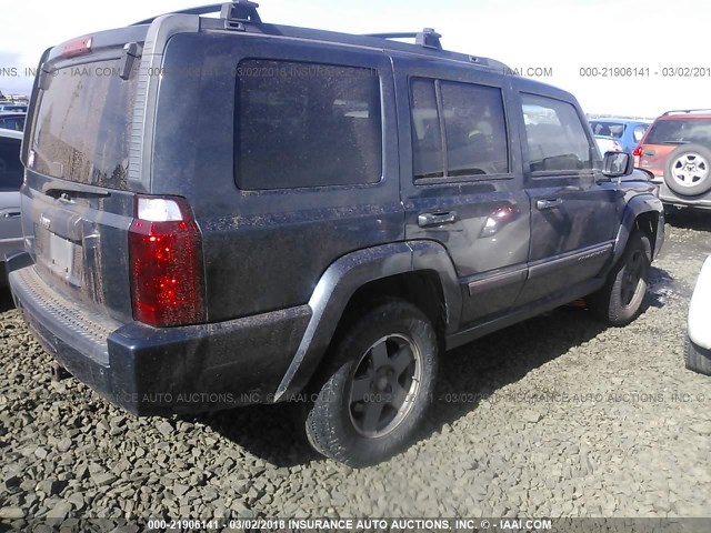 1J8HG48K67C636869 - 2007 JEEP COMMANDER Dark Blue photo 4