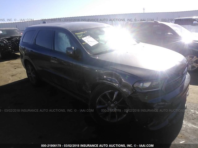 1C4RDJAG2EC549119 - 2014 DODGE DURANGO SXT GRAY photo 1