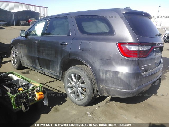 1C4RDJAG2EC549119 - 2014 DODGE DURANGO SXT GRAY photo 3