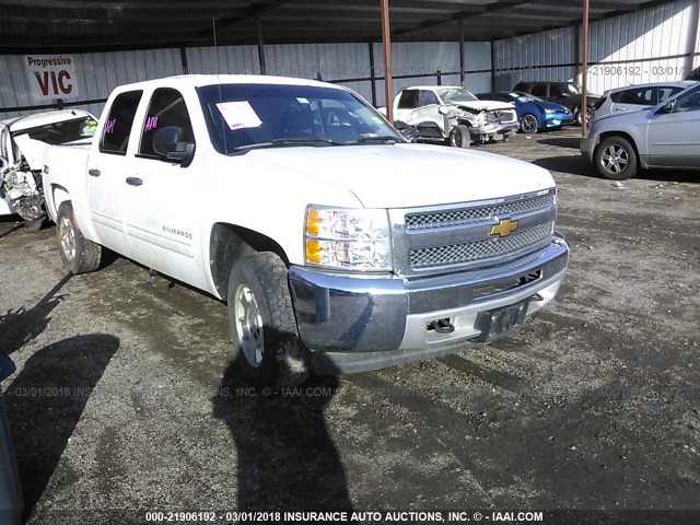 3GCPKSE70DG125933 - 2013 CHEVROLET SILVERADO K1500 LT WHITE photo 1