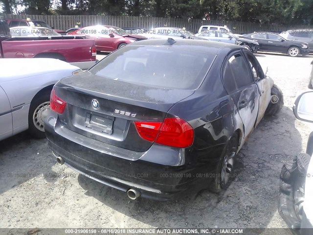 WBAPN7C52BA781288 - 2011 BMW 335 D BLACK photo 4