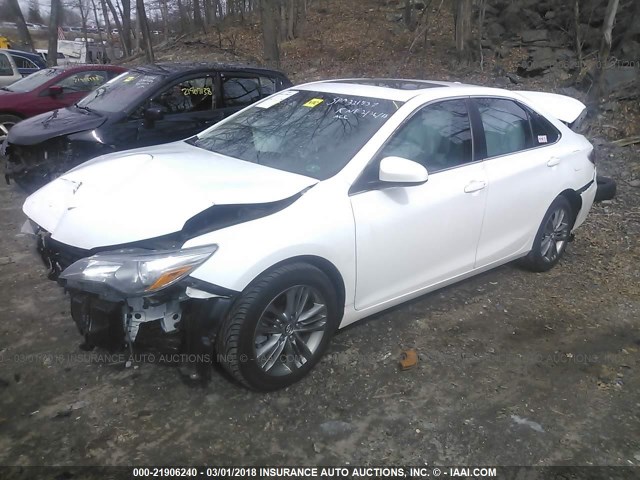 4T1BF1FK0GU157550 - 2016 TOYOTA CAMRY LE/XLE/SE/XSE WHITE photo 2