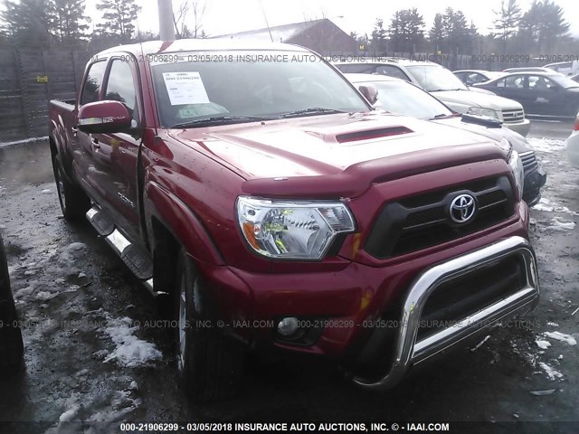 5TFMU4FNXFX030400 - 2015 TOYOTA TACOMA DOUBLE CAB LONG BED RED photo 1