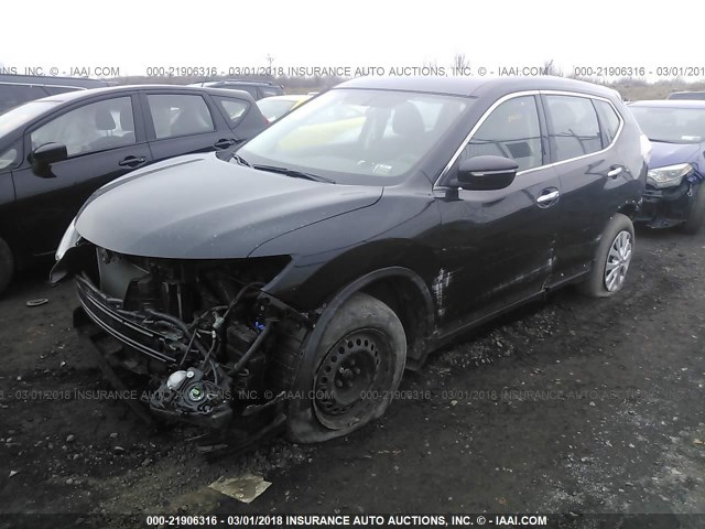 5N1AT2MV0EC807147 - 2014 NISSAN ROGUE S/SL/SV BLACK photo 2