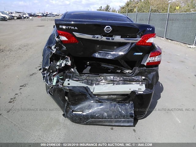 3N1AB7AP1DL632438 - 2013 NISSAN SENTRA S/SV/SR/SL BLACK photo 6