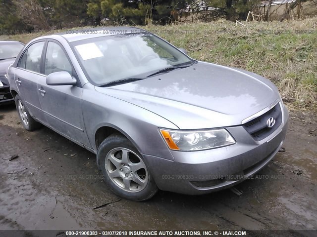 5NPEU46C06H173340 - 2006 HYUNDAI SONATA GLS/LX GRAY photo 1