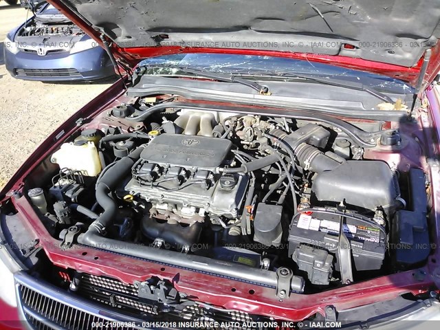 2T1FF22P81C502969 - 2001 TOYOTA CAMRY SOLARA SE/SLE Qırmızı foto 10