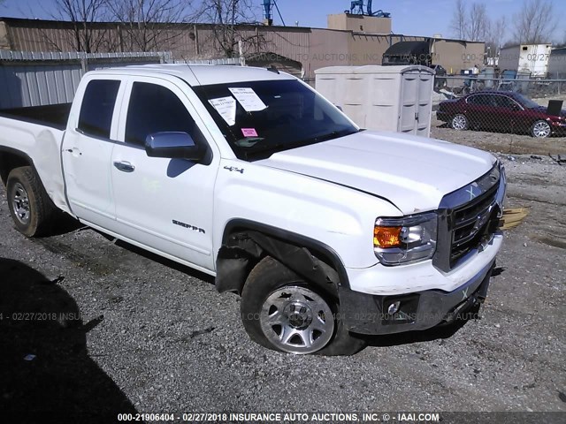 1GTV2UEC2EZ106558 - 2014 GMC SIERRA K1500 SLE WHITE photo 1