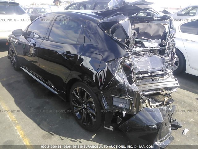 SHHFK7H48HU427801 - 2017 HONDA CIVIC SPORT Schwarz Foto 3