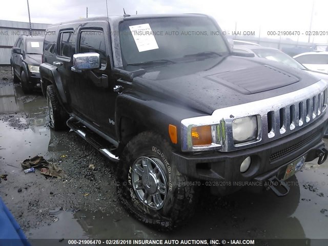 5GTDN13E278229591 - 2007 HUMMER H3 BLACK photo 6