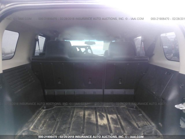 5GTDN13E278229591 - 2007 HUMMER H3 BLACK photo 8