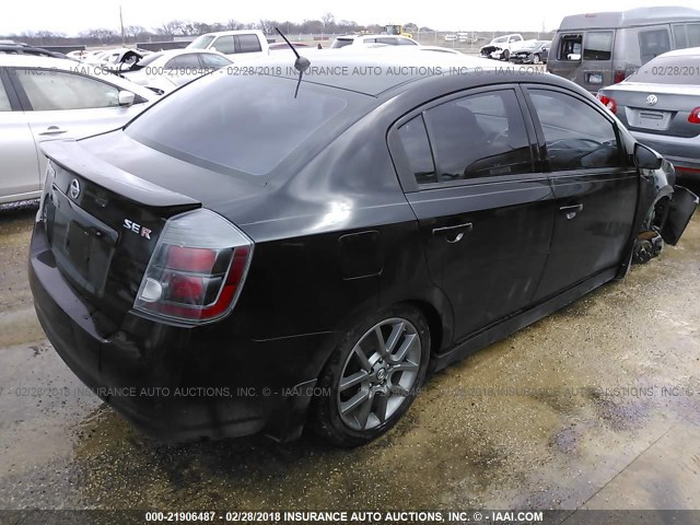 3N1BB6AP0BL660730 - 2011 NISSAN SENTRA SE-R BLACK photo 4