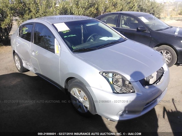 3N1AB6AP7CL655893 - 2012 NISSAN SENTRA 2.0/2.0S/SR/2.0SL SILVER photo 1