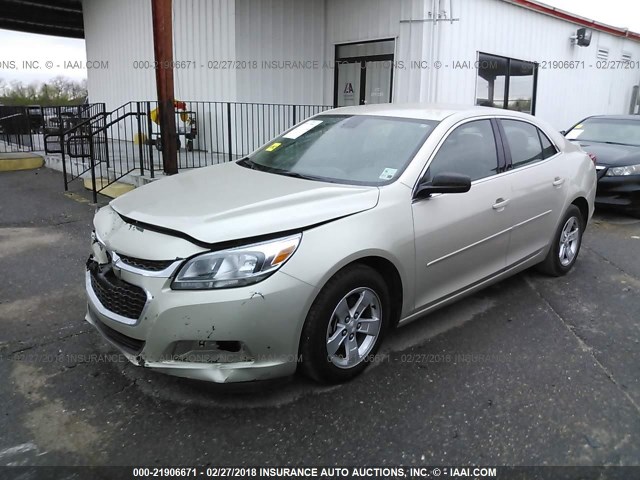 1G11B5SL0EF166079 - 2014 CHEVROLET MALIBU LS 棕色 照片 2