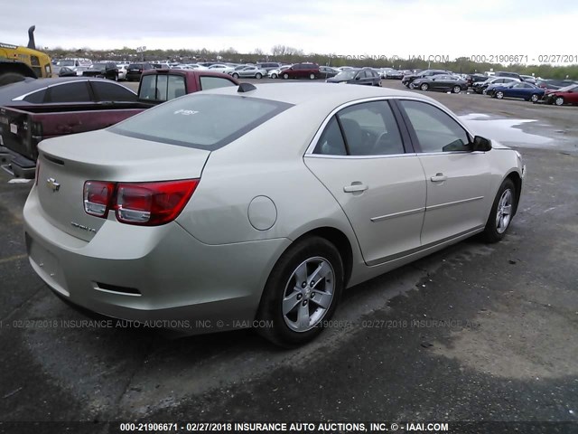 1G11B5SL0EF166079 - 2014 CHEVROLET MALIBU LS 棕色 照片 4