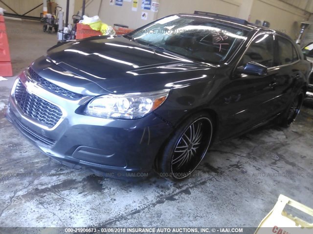 1G11C5SL6FF163220 - 2015 CHEVROLET MALIBU 1LT GRAY photo 2