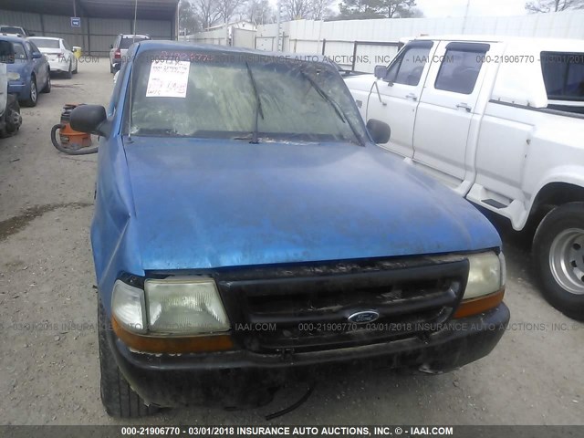 1FTYR14V5XPA62595 - 1999 FORD RANGER SUPER CAB BLUE photo 6