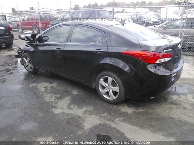 5NPDH4AE4DH268084 - 2013 HYUNDAI ELANTRA GLS/LIMITED BLACK photo 3