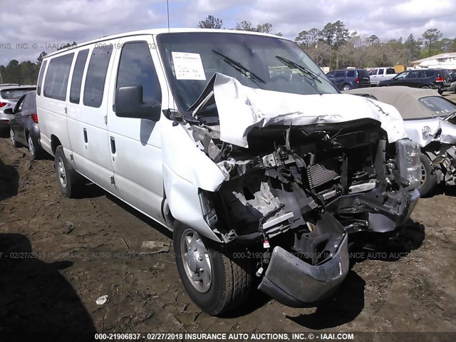 1FBSS3BL3CDA75515 - 2012 FORD ECONOLINE E350 SUPER DUTY WAGON WHITE photo 1