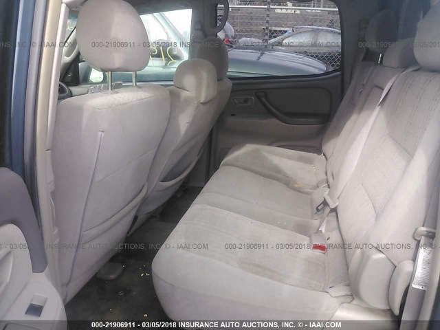 5TBDT44165S482635 - 2005 TOYOTA TUNDRA DOUBLE CAB SR5 BLUE photo 8
