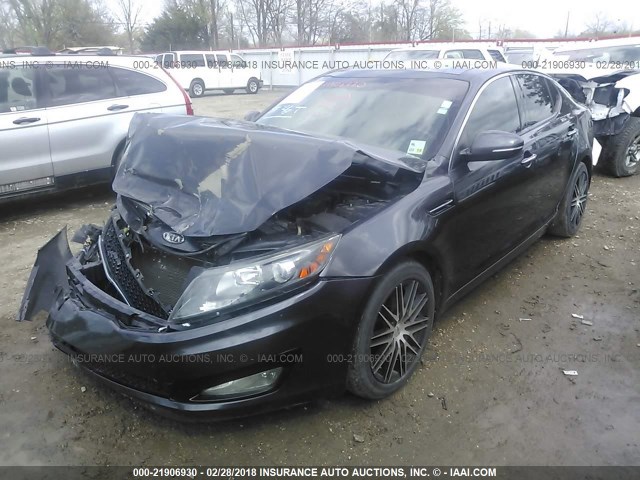 KNAGN4A76B5095749 - 2011 KIA OPTIMA EX/SX GRAY photo 2