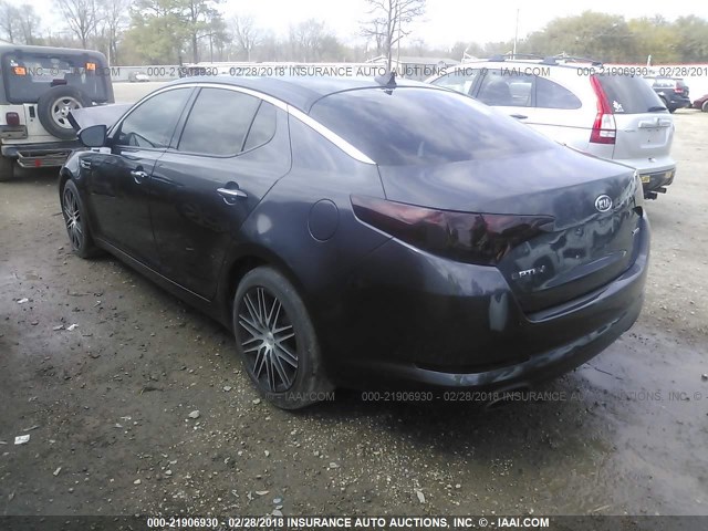 KNAGN4A76B5095749 - 2011 KIA OPTIMA EX/SX GRAY photo 3