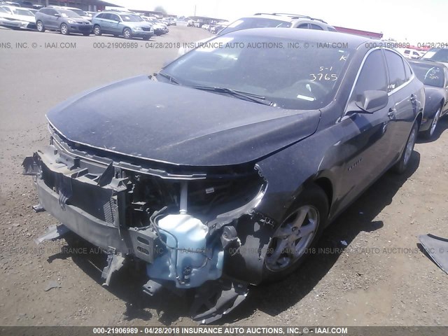 1G1ZB5ST0GF307481 - 2016 CHEVROLET MALIBU LS 黑色 照片 2