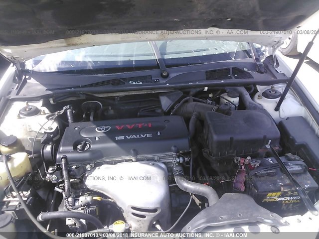 4T1BE32K25U416637 - 2005 TOYOTA CAMRY LE/XLE/SE WHITE photo 10