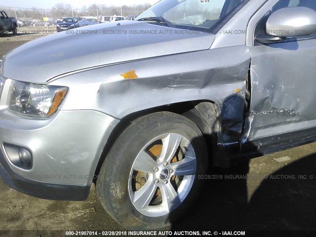 1C4NJDEB5ED858858 - 2014 JEEP COMPASS LATITUDE 银色 照片 6