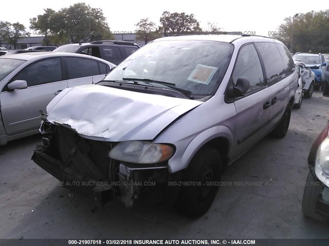 1D4GP24RX5B188328 - 2005 DODGE GRAND CARAVAN SE SILVER photo 2