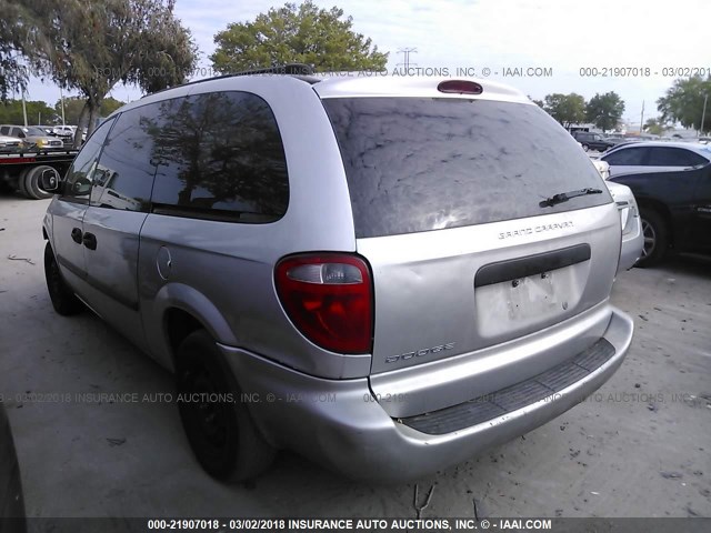 1D4GP24RX5B188328 - 2005 DODGE GRAND CARAVAN SE SILVER photo 3