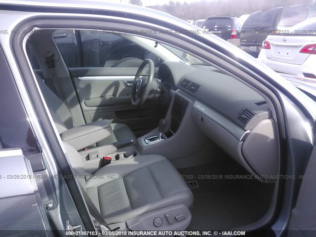 WAUDG68E65A462836 - 2005 AUDI A4 3.2 QUATTRO GRAY photo 5