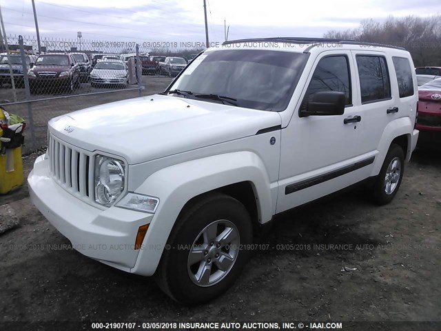 1J4PN2GK9AW148918 - 2010 JEEP LIBERTY SPORT WHITE photo 2