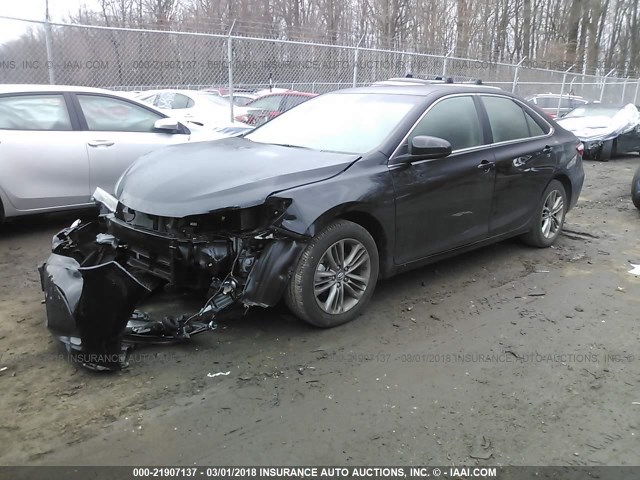 4T1BF1FK0HU273316 - 2017 TOYOTA CAMRY LE/XLE/SE/XSE Schwarz Foto 2