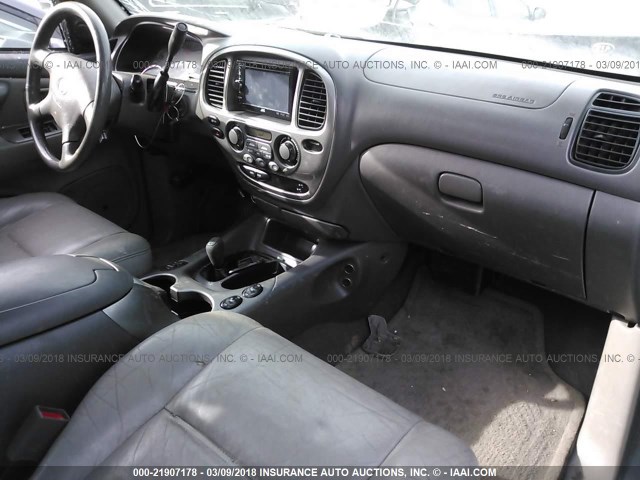 5TDBT48A32S083170 - 2002 TOYOTA SEQUOIA LIMITED GRAY photo 5