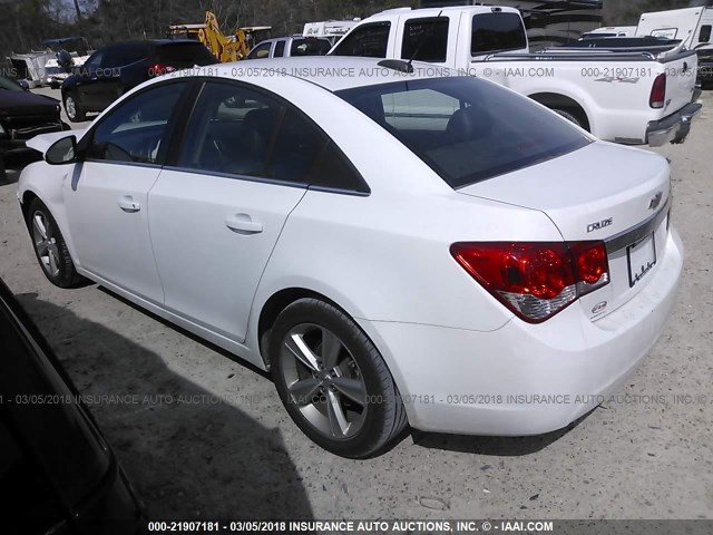 1G1PE5SBXF7143493 - 2015 CHEVROLET CRUZE LT WHITE photo 3