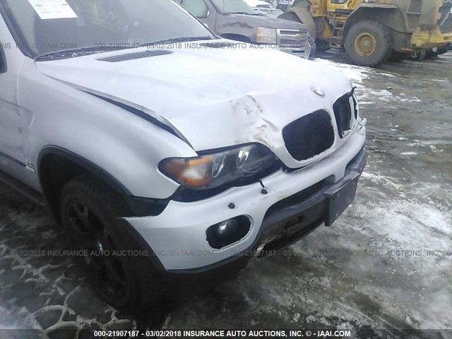 5UXFA13585LY00019 - 2005 BMW X5 3.0I SILVER photo 6