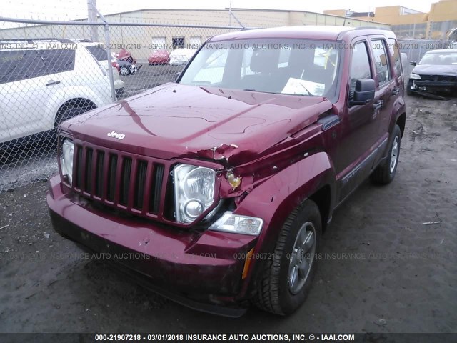 1J4PN2GK7BW555900 - 2011 JEEP LIBERTY SPORT 勃艮第红 照片 6