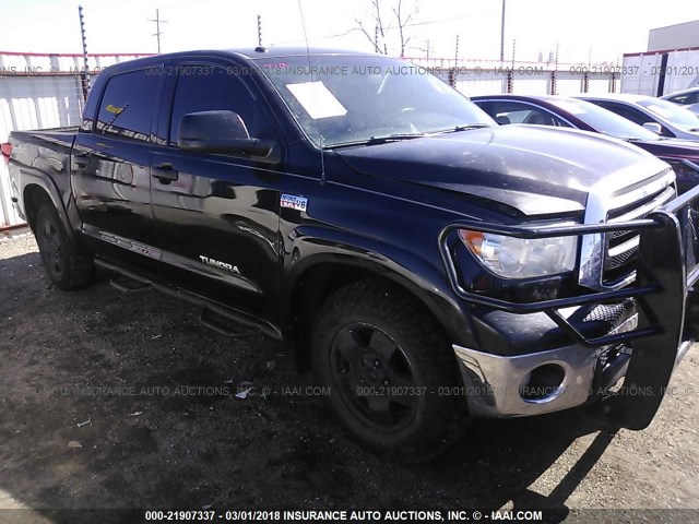 5TFDW5F17BX160125 - 2011 TOYOTA TUNDRA CREWMAX SR5 BLACK photo 1