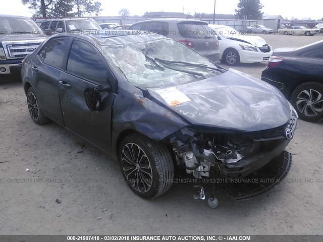 5YFBURHE4FP180325 - 2015 TOYOTA COROLLA L/LE/LE PLS/PRM/S/S PLS GRAY photo 1