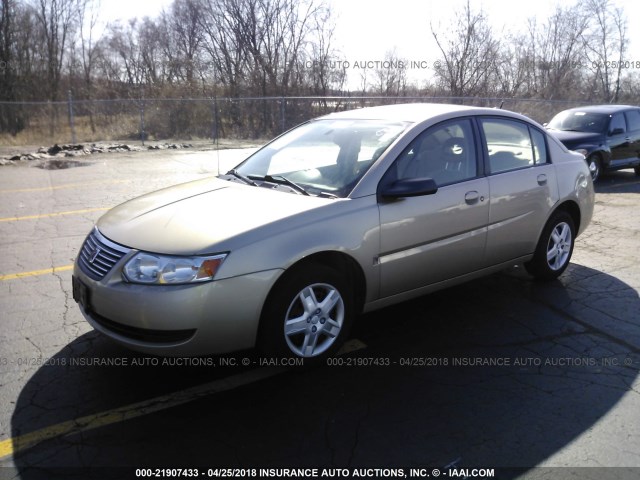1G8AJ55F67Z153199 - 2007 SATURN ION LEVEL 2 Qızıl foto 2