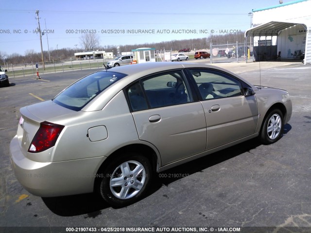 1G8AJ55F67Z153199 - 2007 SATURN ION LEVEL 2 Qızıl foto 4