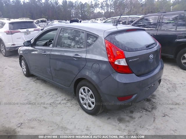 KMHCT5AE5DU087724 - 2013 HYUNDAI ACCENT GLS/GS GRAY photo 3