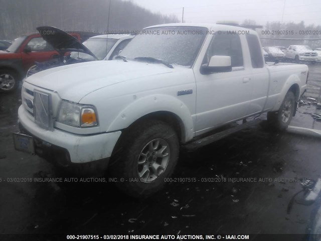 1FTLR4FE3BPB09303 - 2011 FORD RANGER SUPER CAB WHITE photo 2