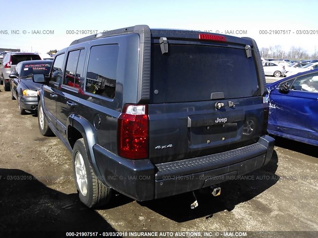 1J8HG48K07C527078 - 2007 JEEP COMMANDER TEAL photo 3