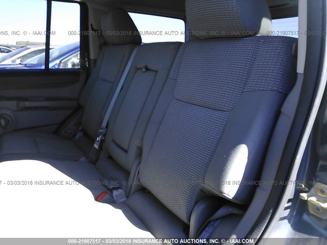 1J8HG48K07C527078 - 2007 JEEP COMMANDER TEAL photo 8