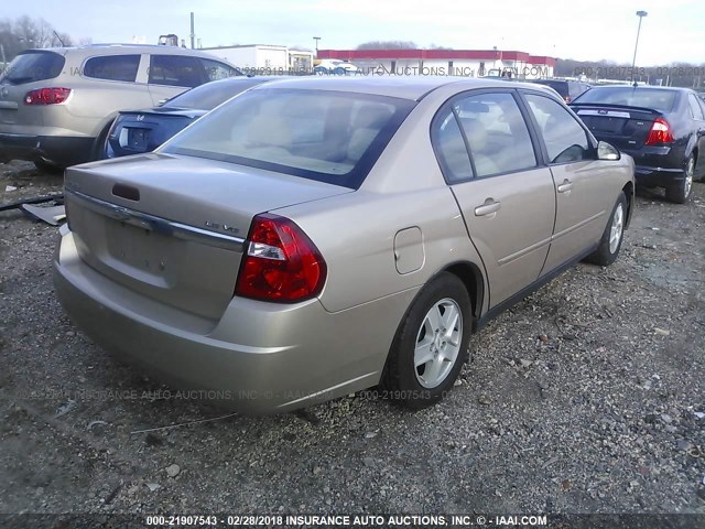 1G1ZT548X5F265694 - 2005 CHEVROLET MALIBU LS თაფლისფერი ფოტო 4