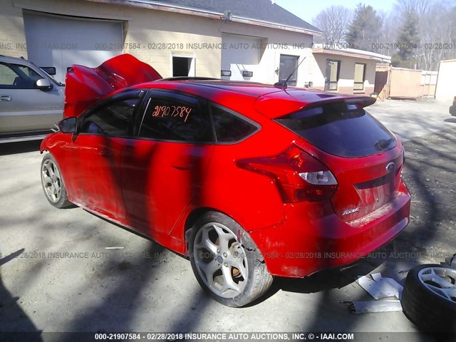 1FADP3L99DL148523 - 2013 FORD FOCUS ST RED photo 3
